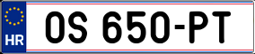 Trailer License Plate